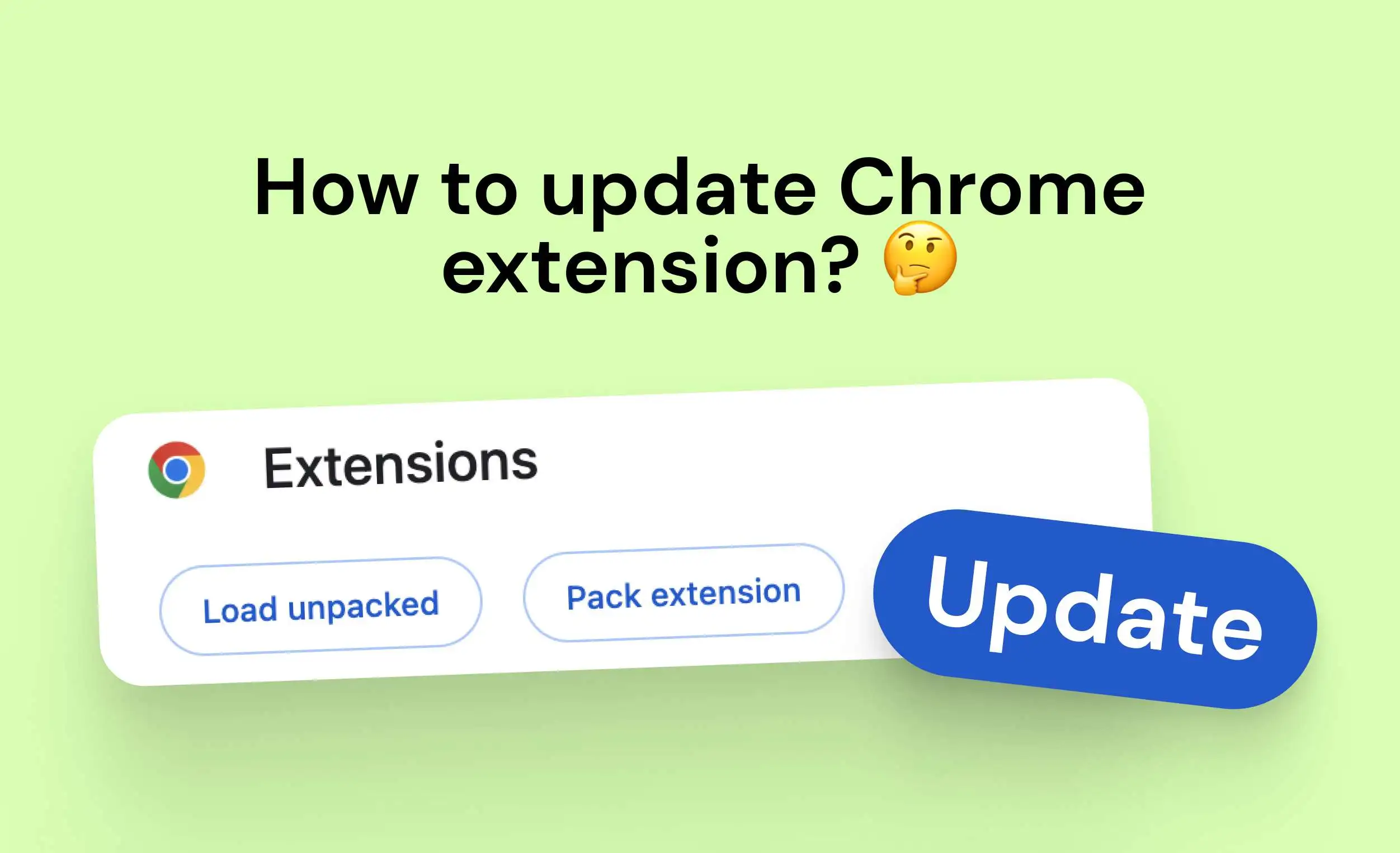 How to update an extension in Chrome