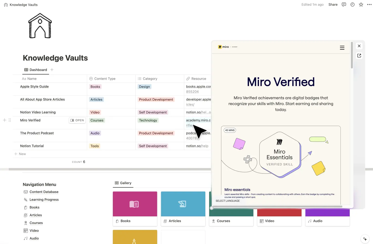 Anteprima dei link in Notion con MaxFocus